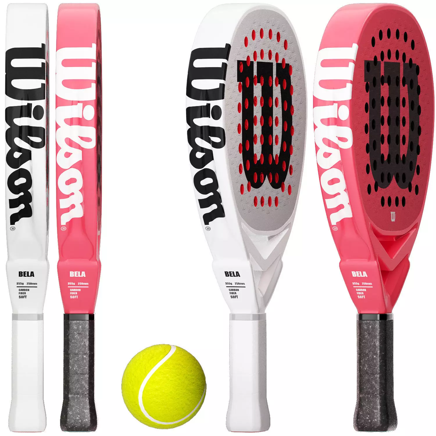 padel racket wilson bela pro  3D model_5