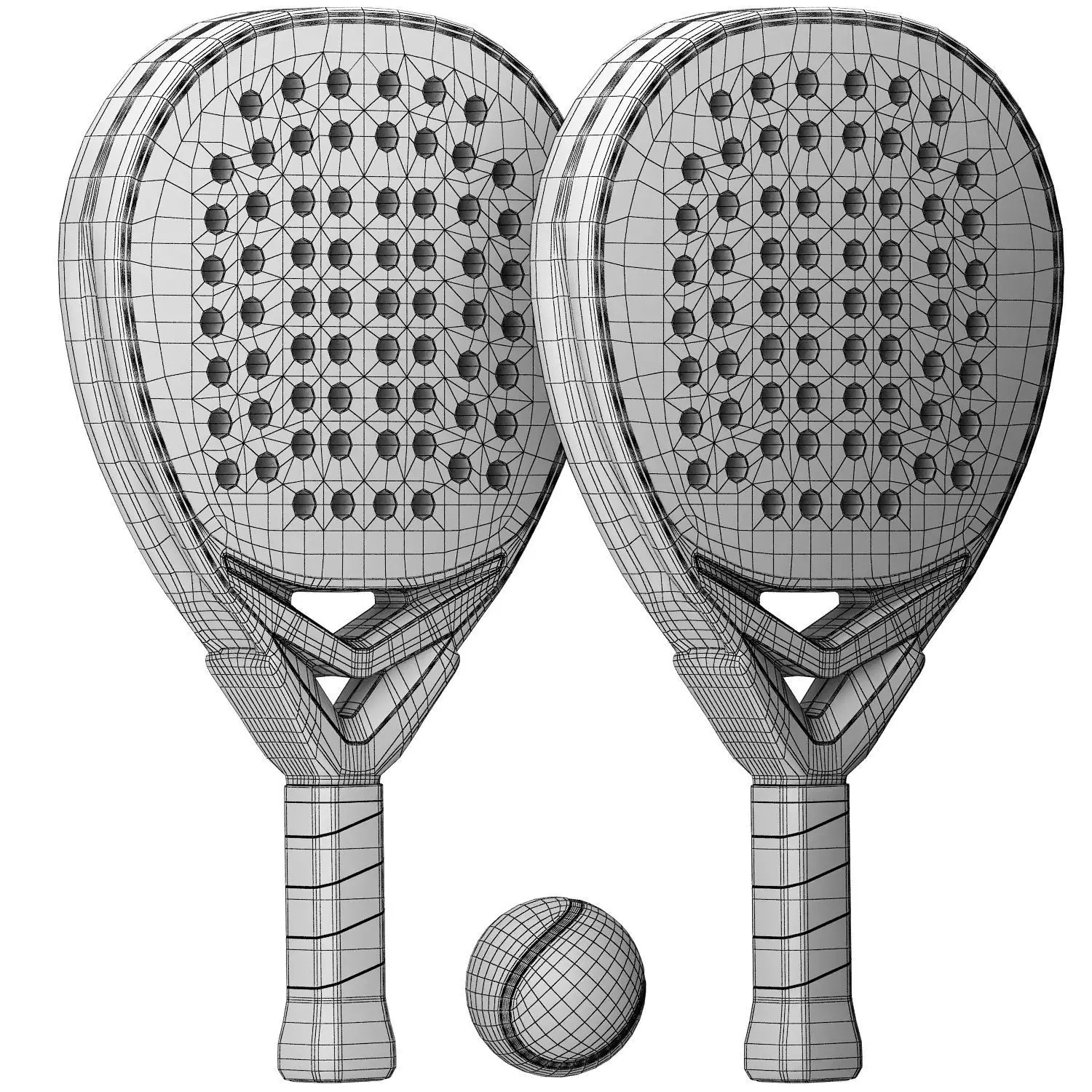 padel racket wilson bela pro  3D model_6