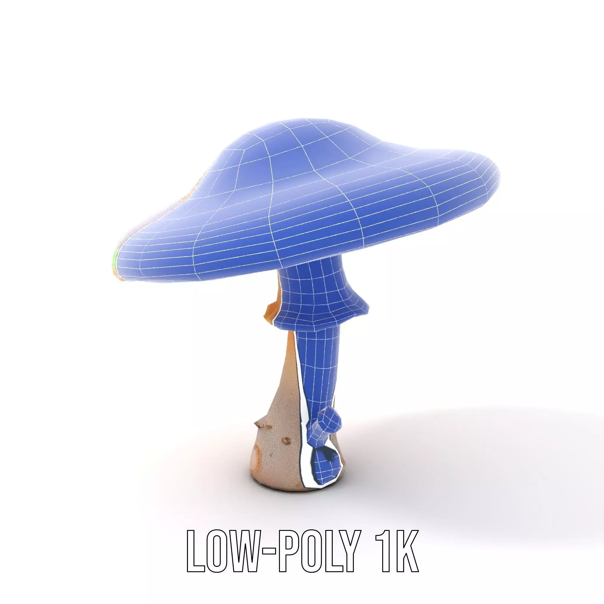 Vibrant Fantasy Mushroom model pack Low-poly 3D model_14