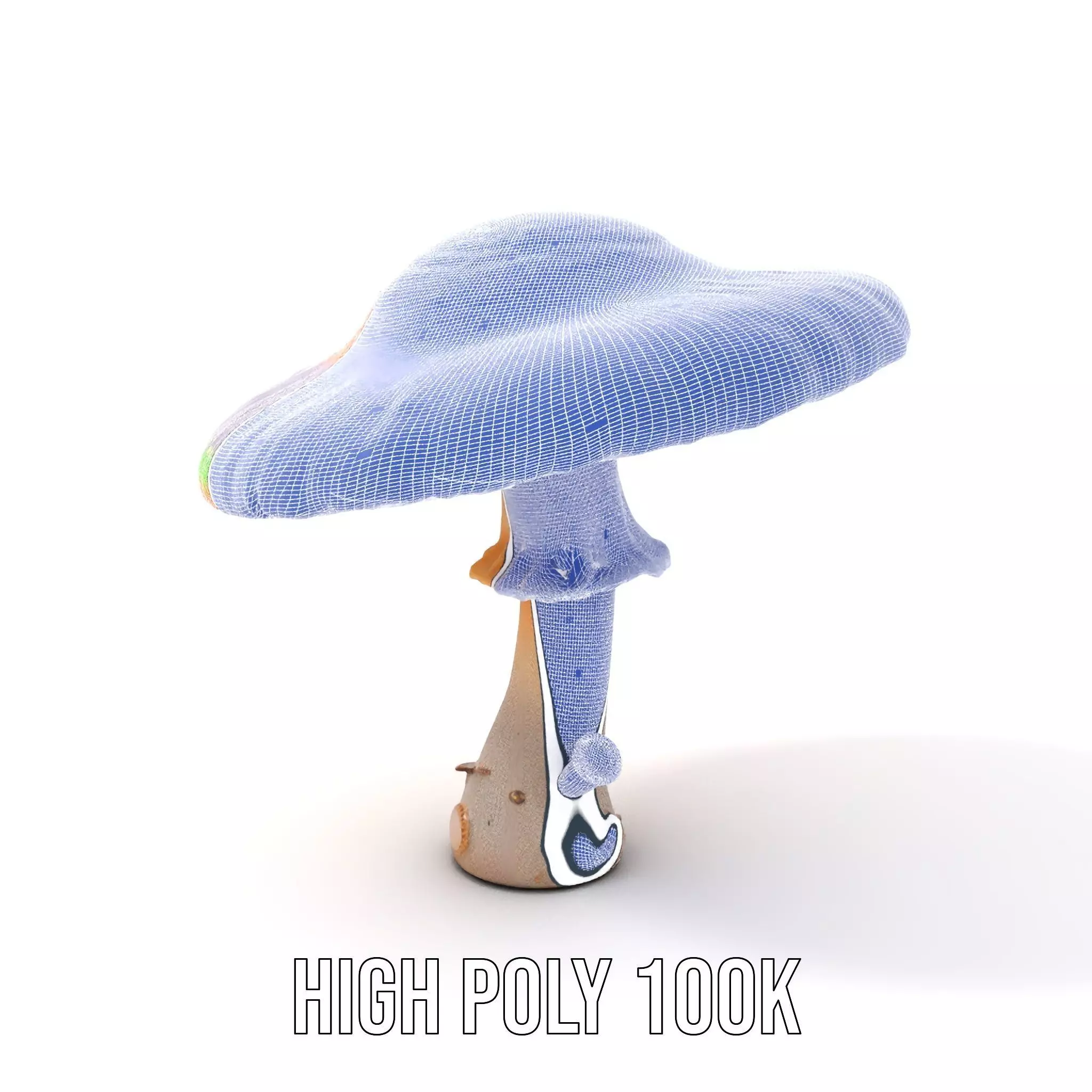 Vibrant Fantasy Mushroom model pack Low-poly 3D model_4