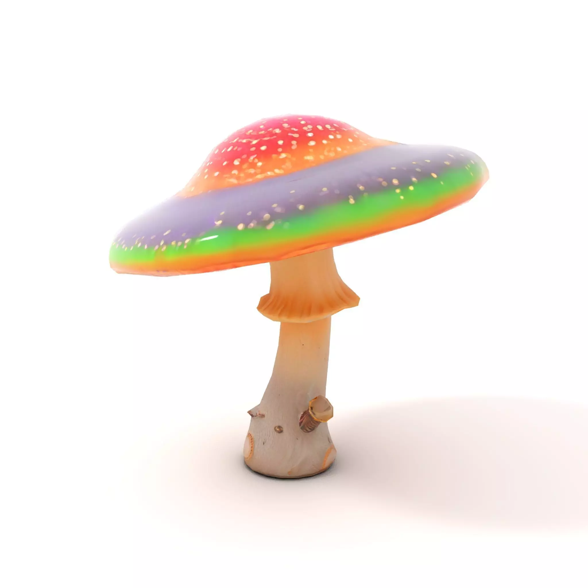 Vibrant Fantasy Mushroom model pack Low-poly 3D model_7