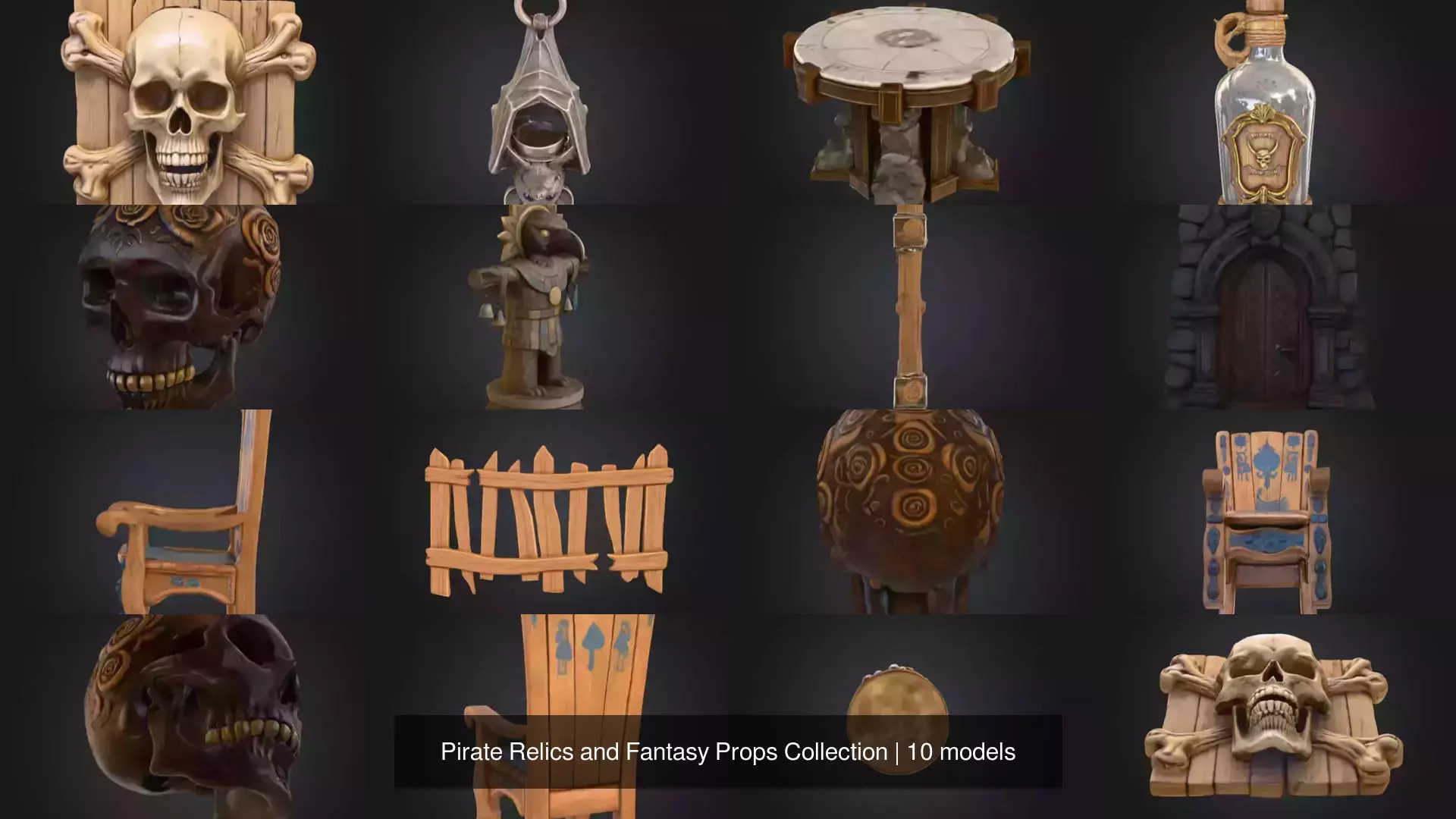 Pirate Relics and Fantasy Props Collection _0