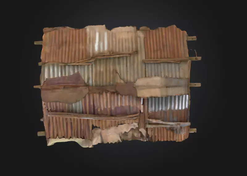 Rustic Market Stall Low-poly 3D model_17