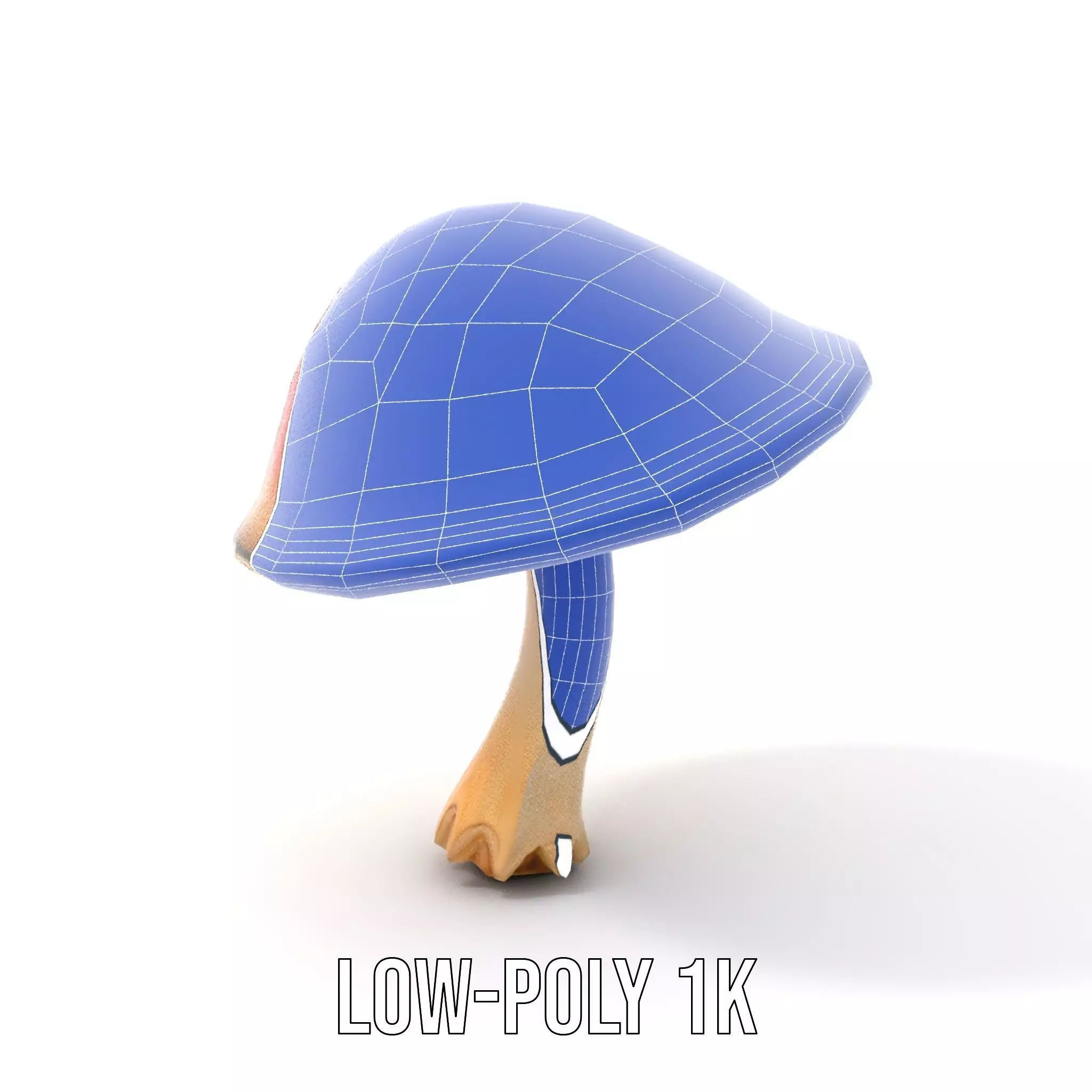 Pink Mushroom Cap model pack Low-poly 3D model_27