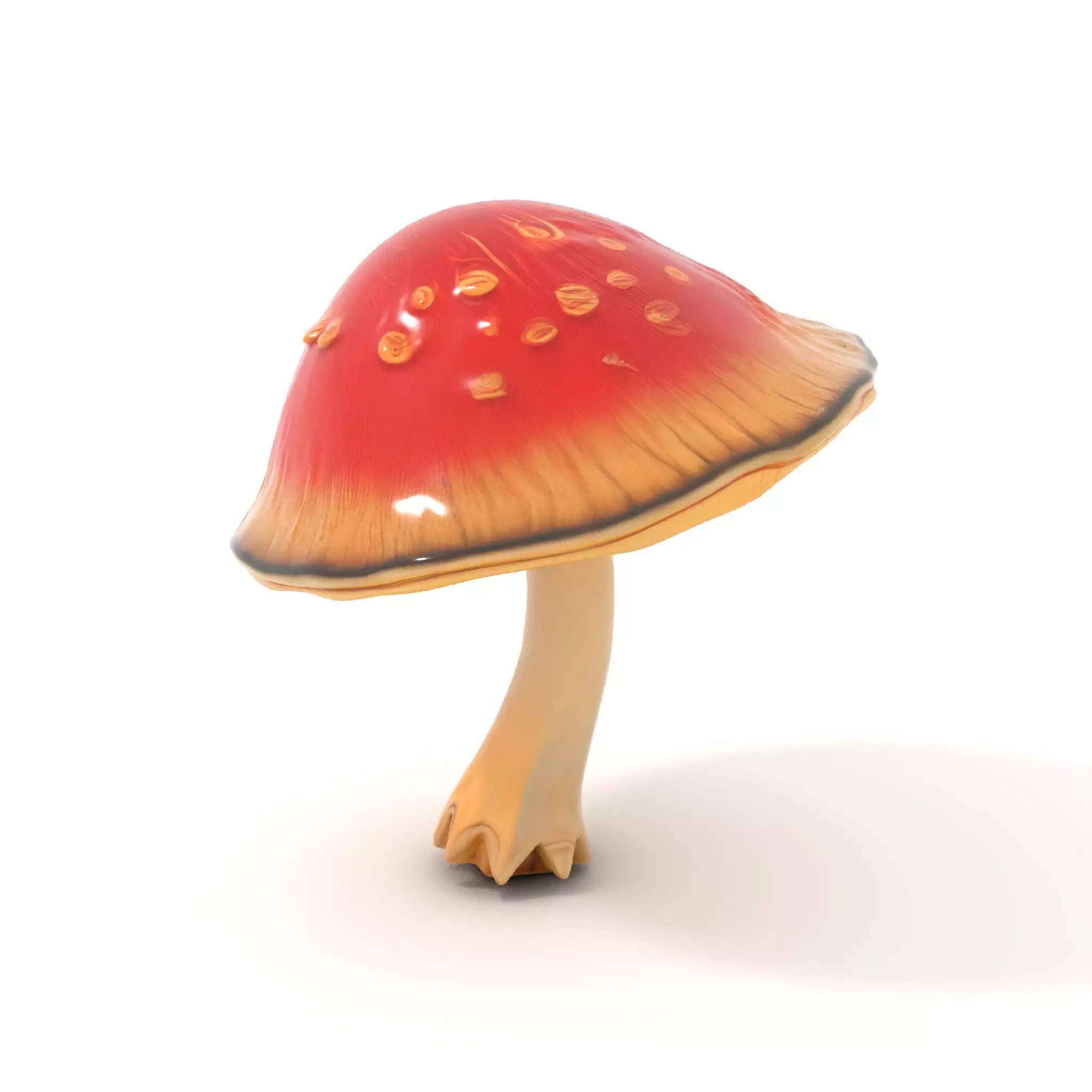 Pink Mushroom Cap model pack Low-poly 3D model_0