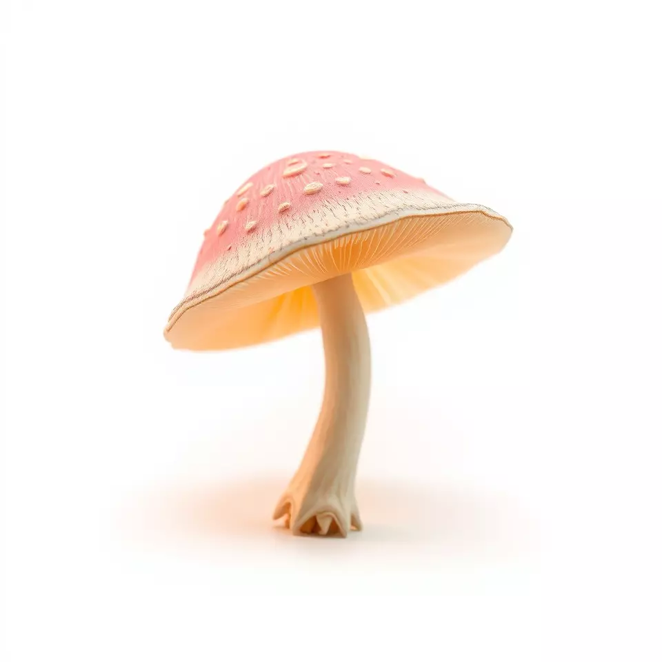 Pink Mushroom Cap model pack Low-poly 3D model_2