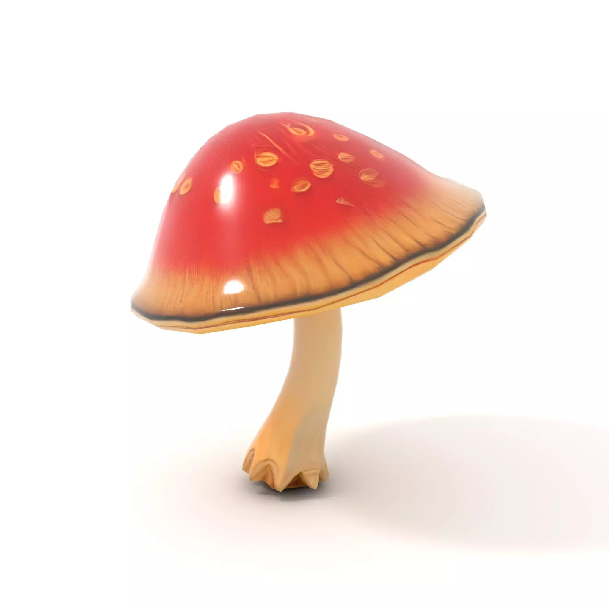 Pink Mushroom Cap model pack Low-poly 3D model_14