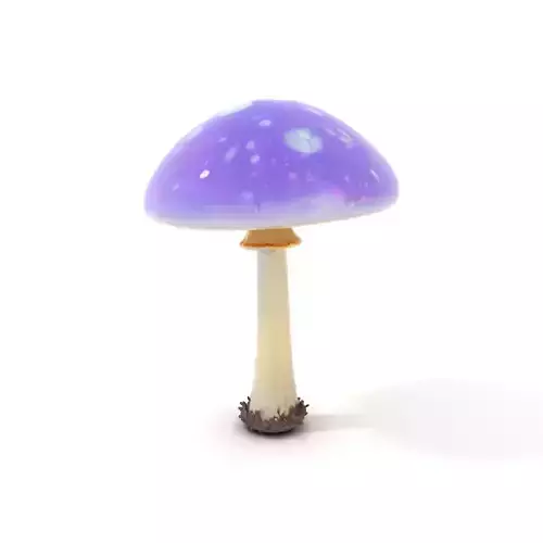 Luminous Fantasy Mushroom model pack Low-poly 3D model