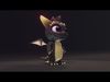 Black Baby Dragon 3D Character with Audio Unity Unreal Ready Low-poly 3D model_4