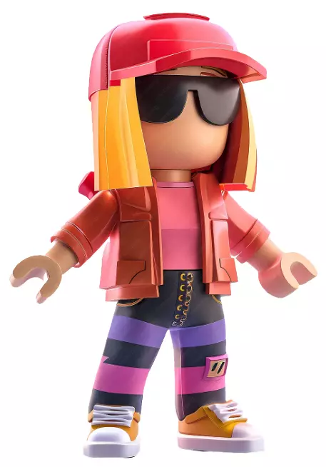 Miniature Game Roblox Girl Dancing Break 3D print model_3