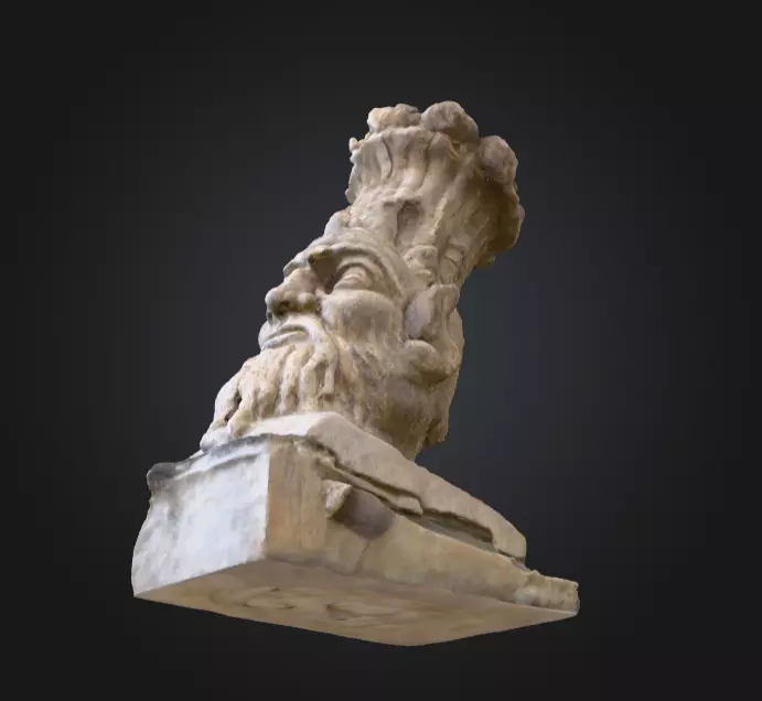 Stone Sentinel Low-poly 3D model_13