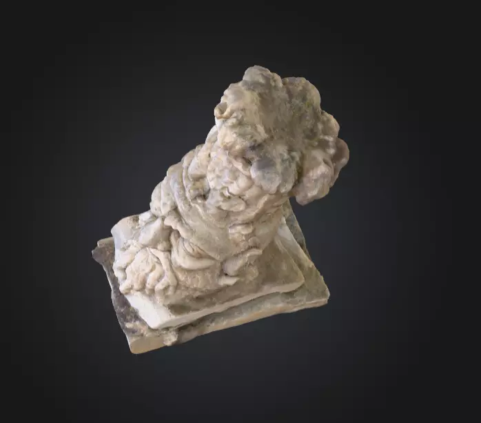 Stone Sentinel Low-poly 3D model_10