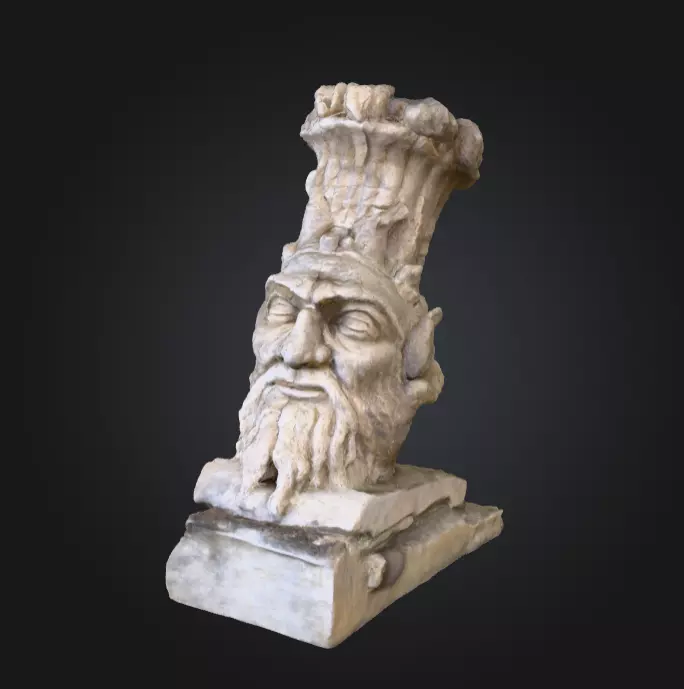 Stone Sentinel Low-poly 3D model_8