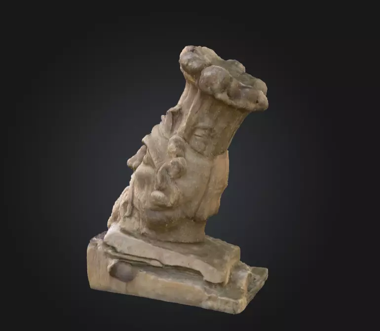 Stone Sentinel Low-poly 3D model_6