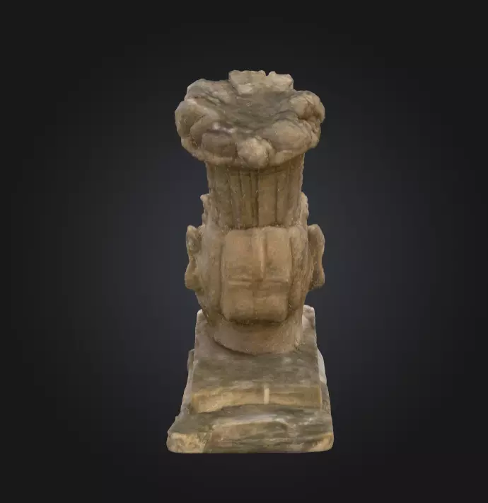 Stone Sentinel Low-poly 3D model_5