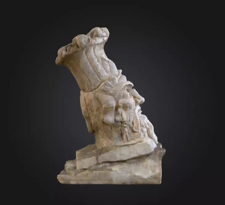 Stone Sentinel Low-poly 3D model_3