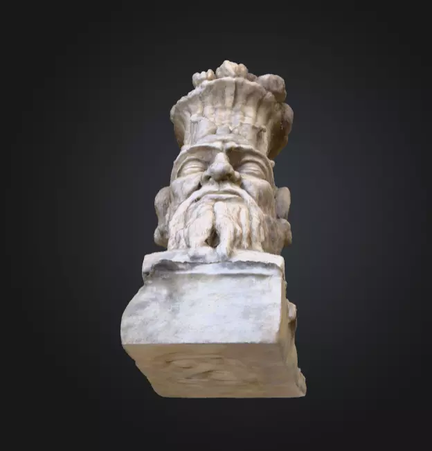 Stone Sentinel Low-poly 3D model_12