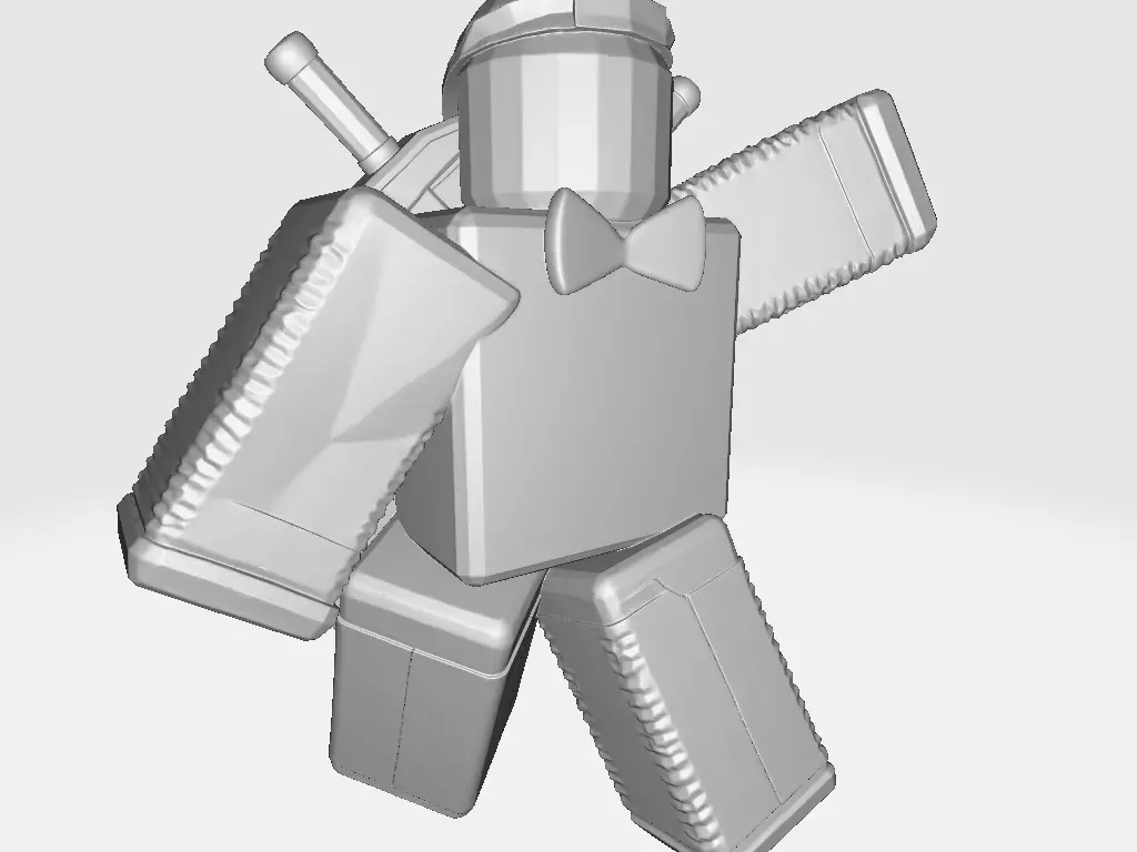 Miniature Game Roblox Ninja in Suit 3D print model_0