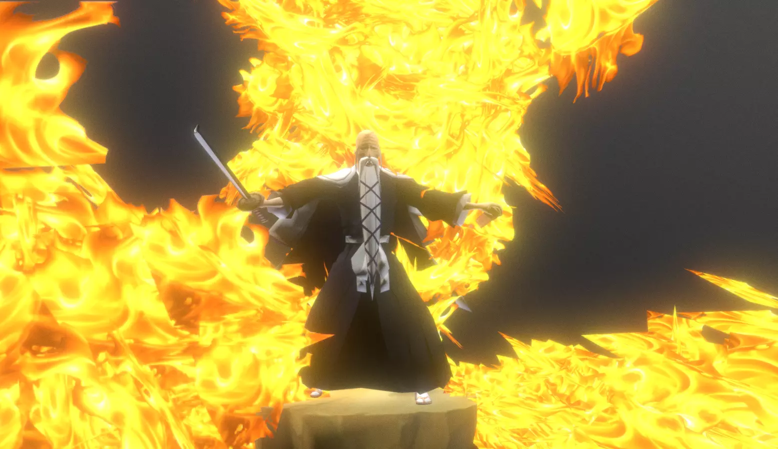 GenRyusai Yamamoto Bleach Idle Animated 3D model
