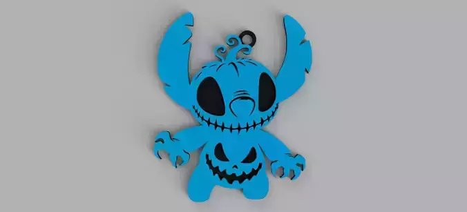 Stitch Halloween-themed keychain - pendant - earring