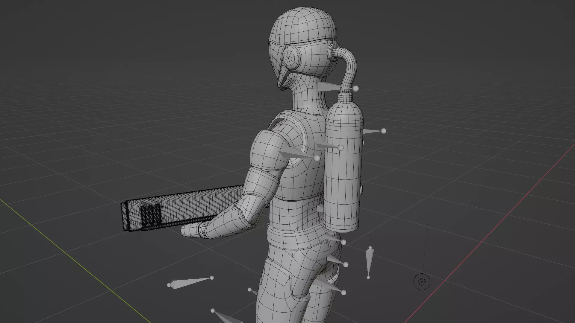 Futuristic Soldier 3D model_8