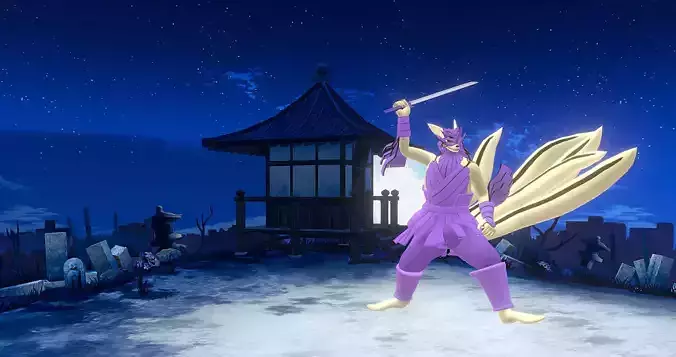 Kurama Ultimate susanoo mode animated Sword Attack  FBX