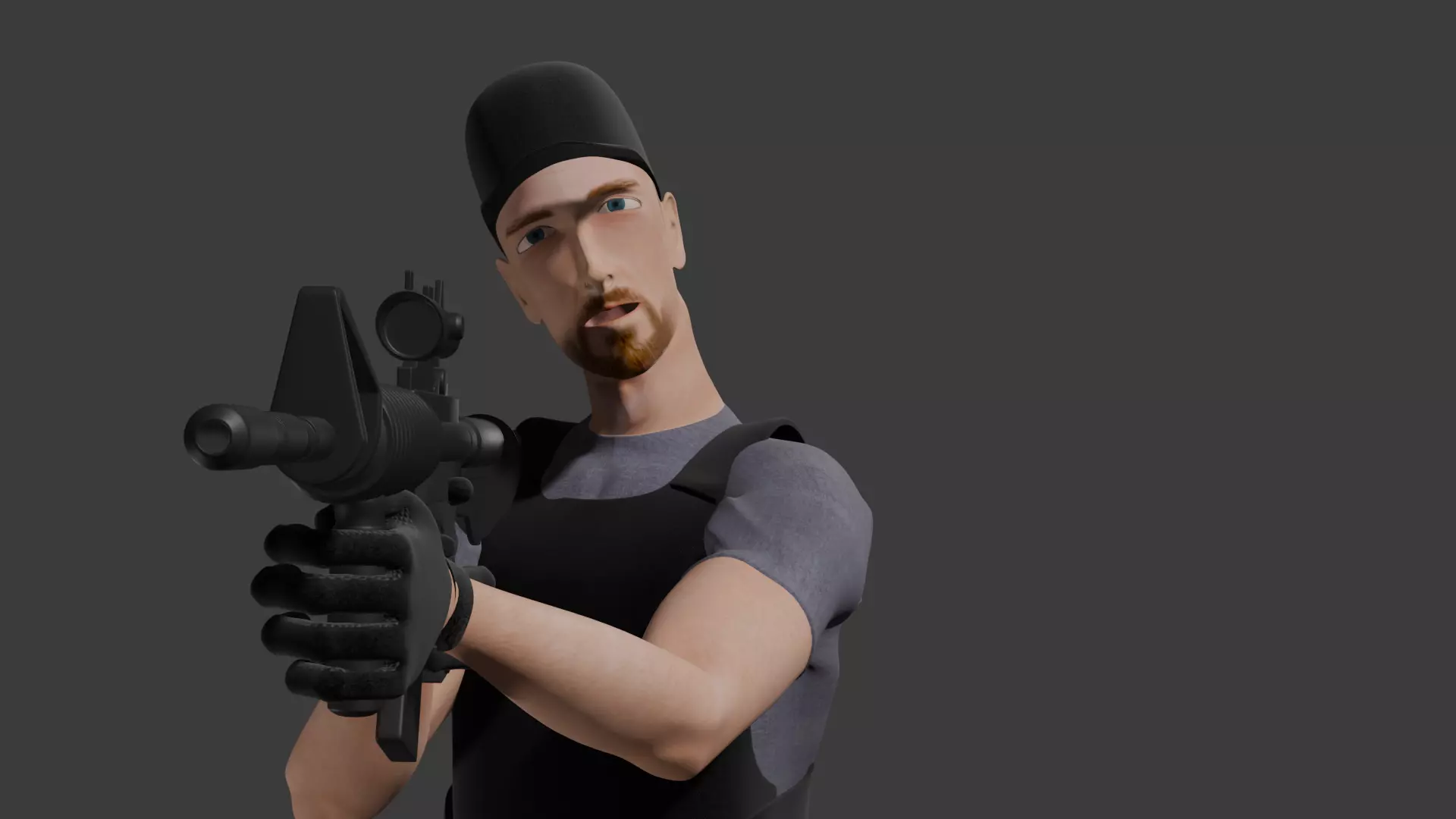 Stealth Task Force Police 3D model_4