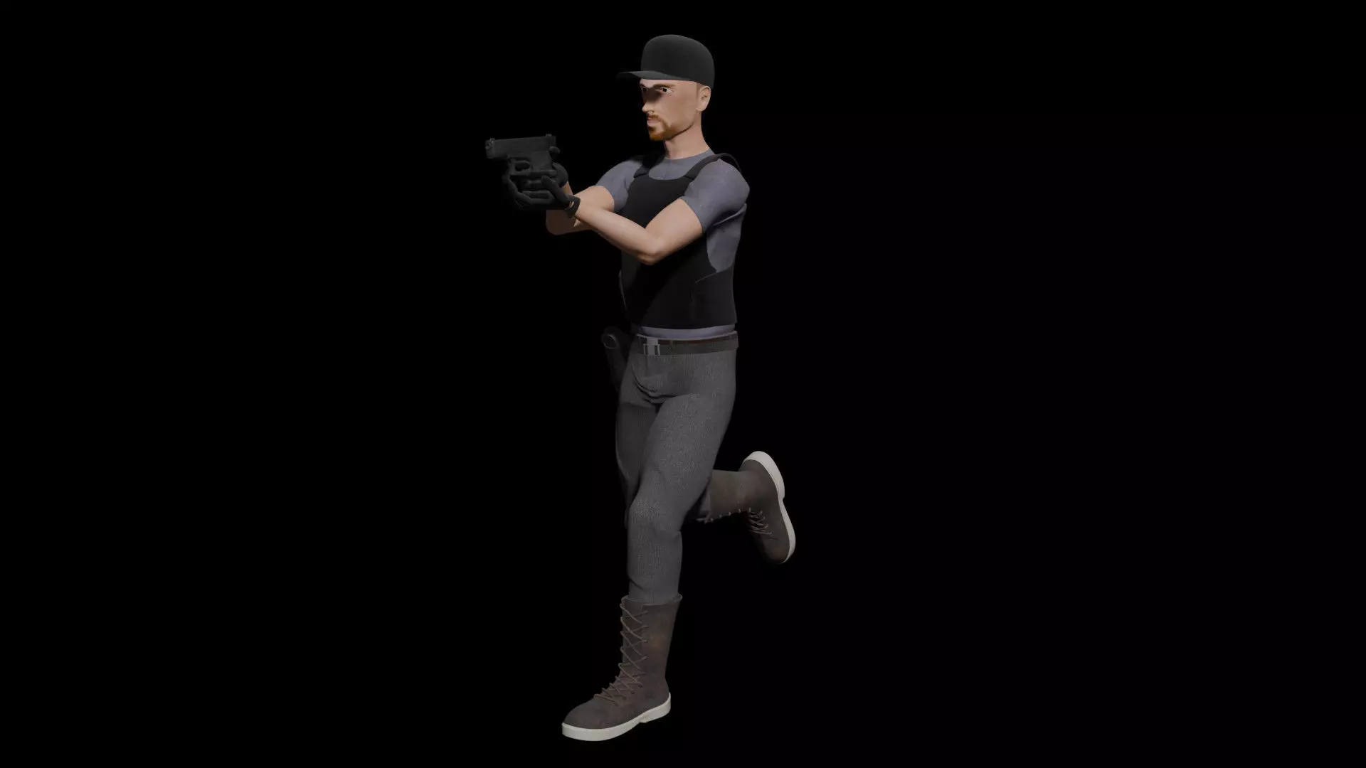 Stealth Task Force Police 3D model_0