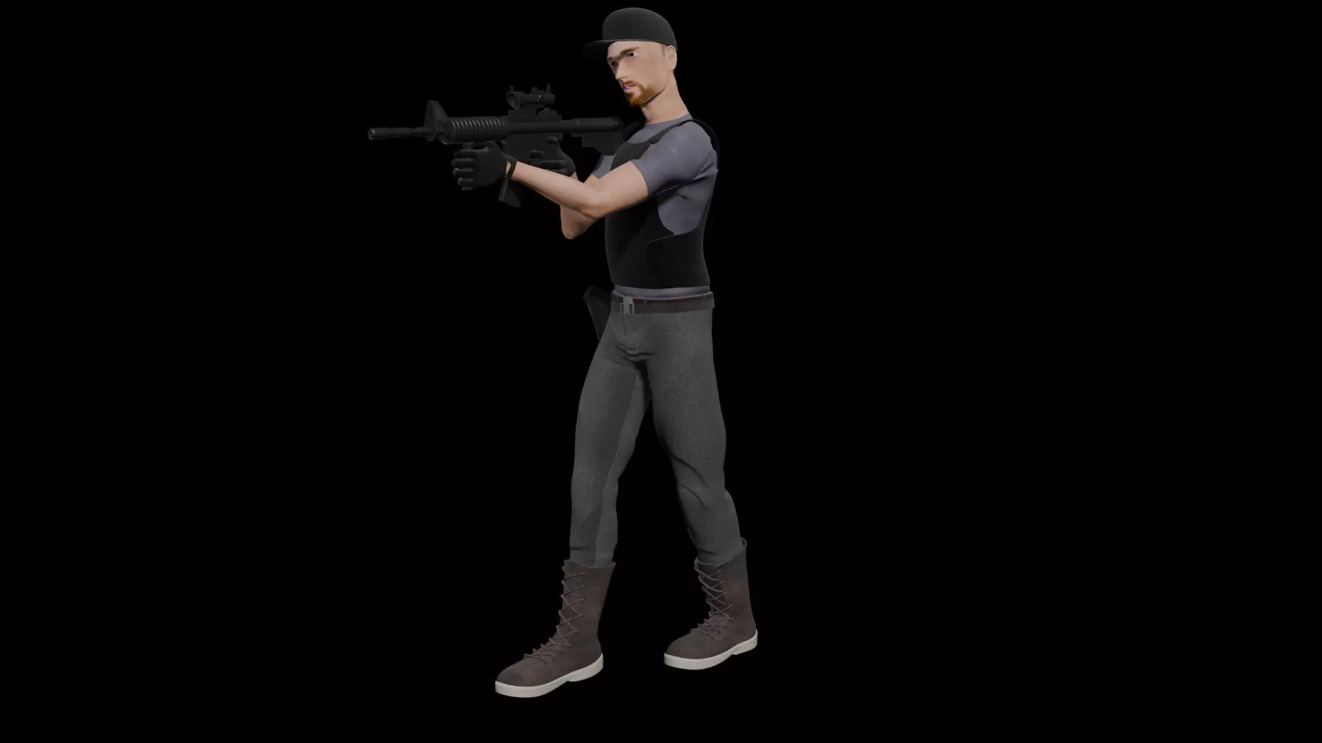 Stealth Task Force Police 3D model_7