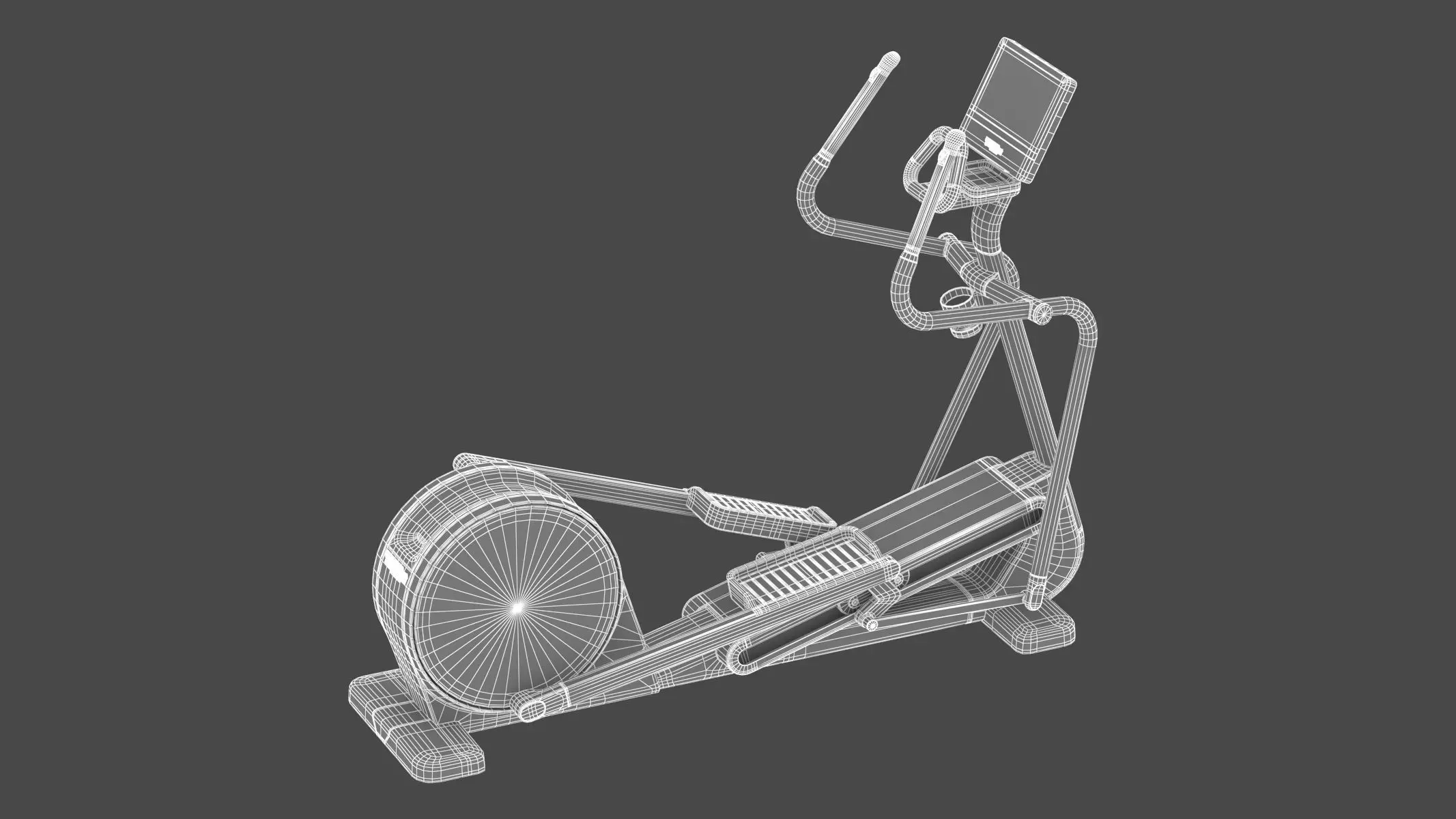 Technogym Elliptical New Excite Synchro 3D model_1