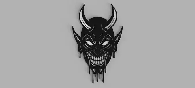 DEMON Skull Devil Picture Wall