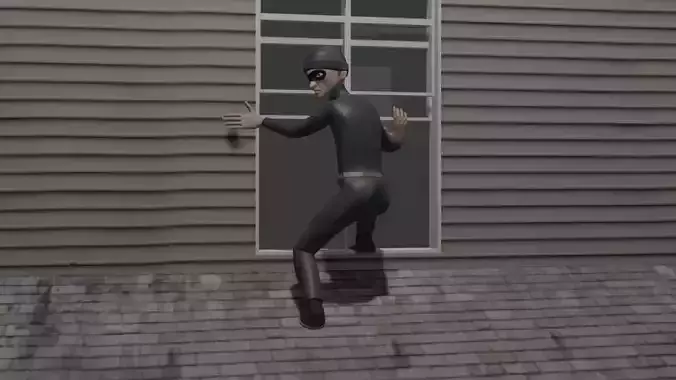 Burglar 3D model
