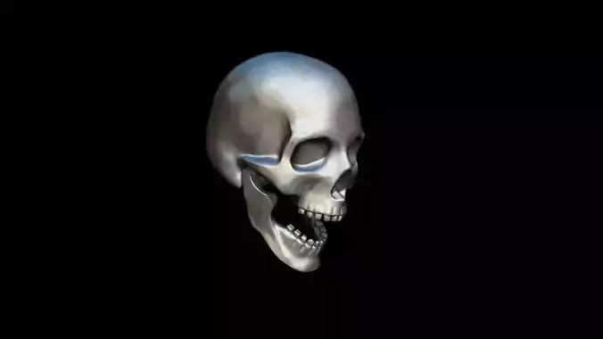 Realistic Skull pendant 3D print model