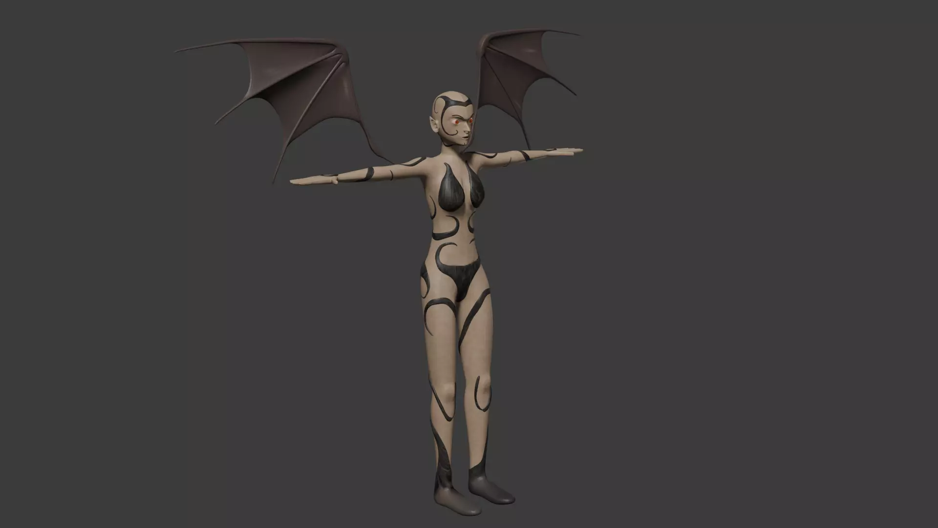 Female Demon Boss 3D model_0