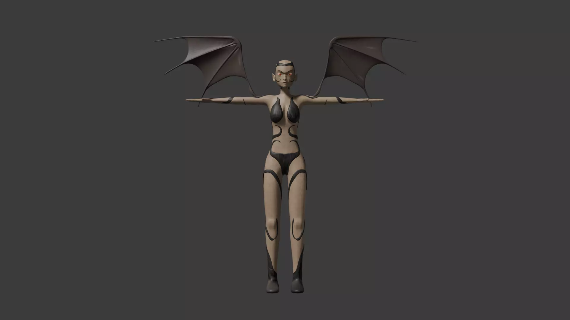 Female Demon Boss 3D model_1
