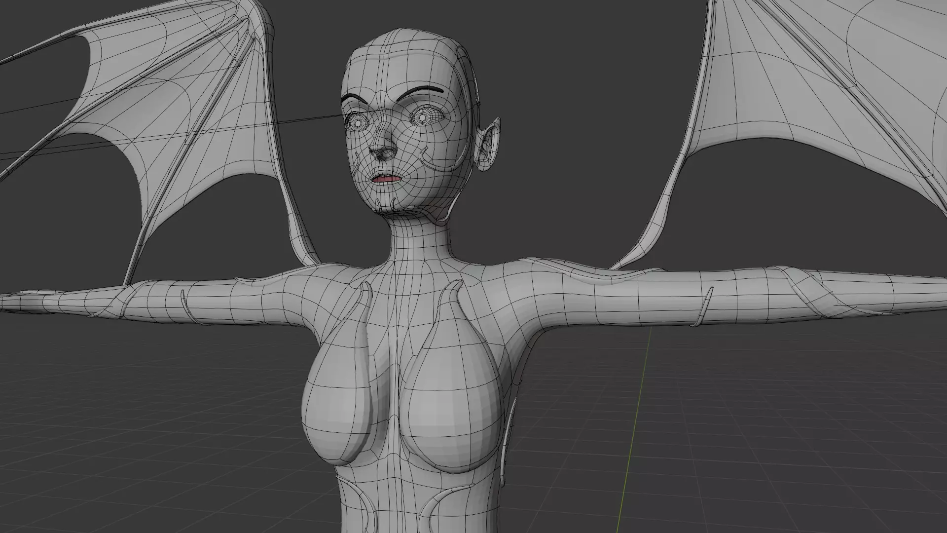 Female Demon Boss 3D model_6