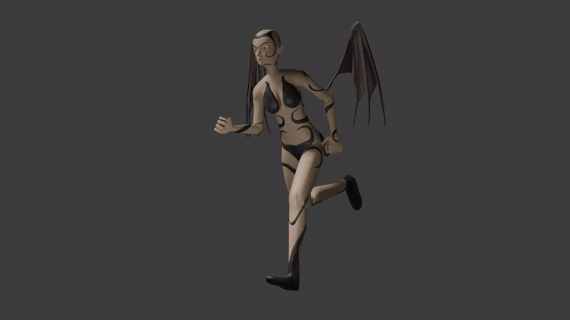 Female Demon Boss 3D model_4
