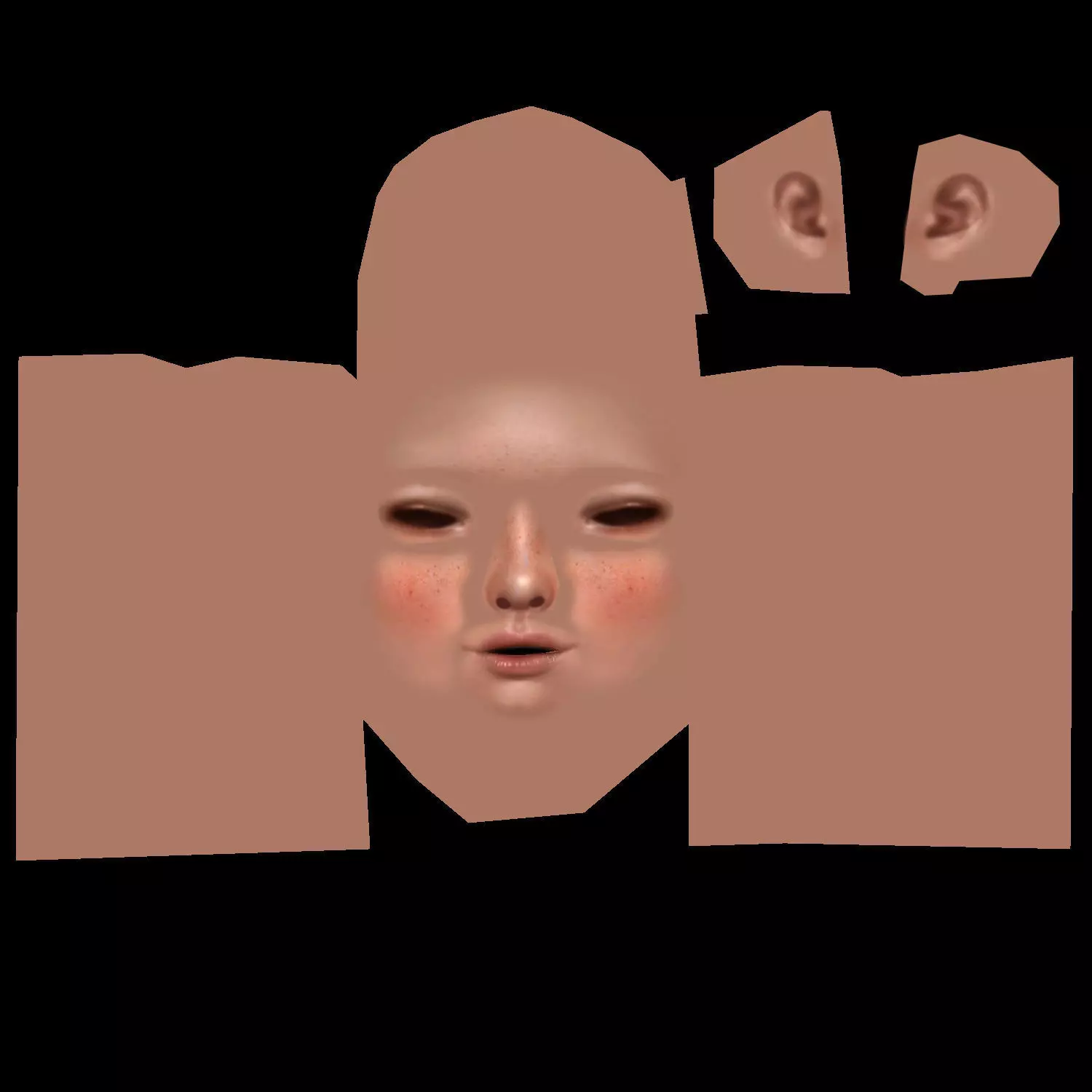 Female Demon Boss 3D model_23