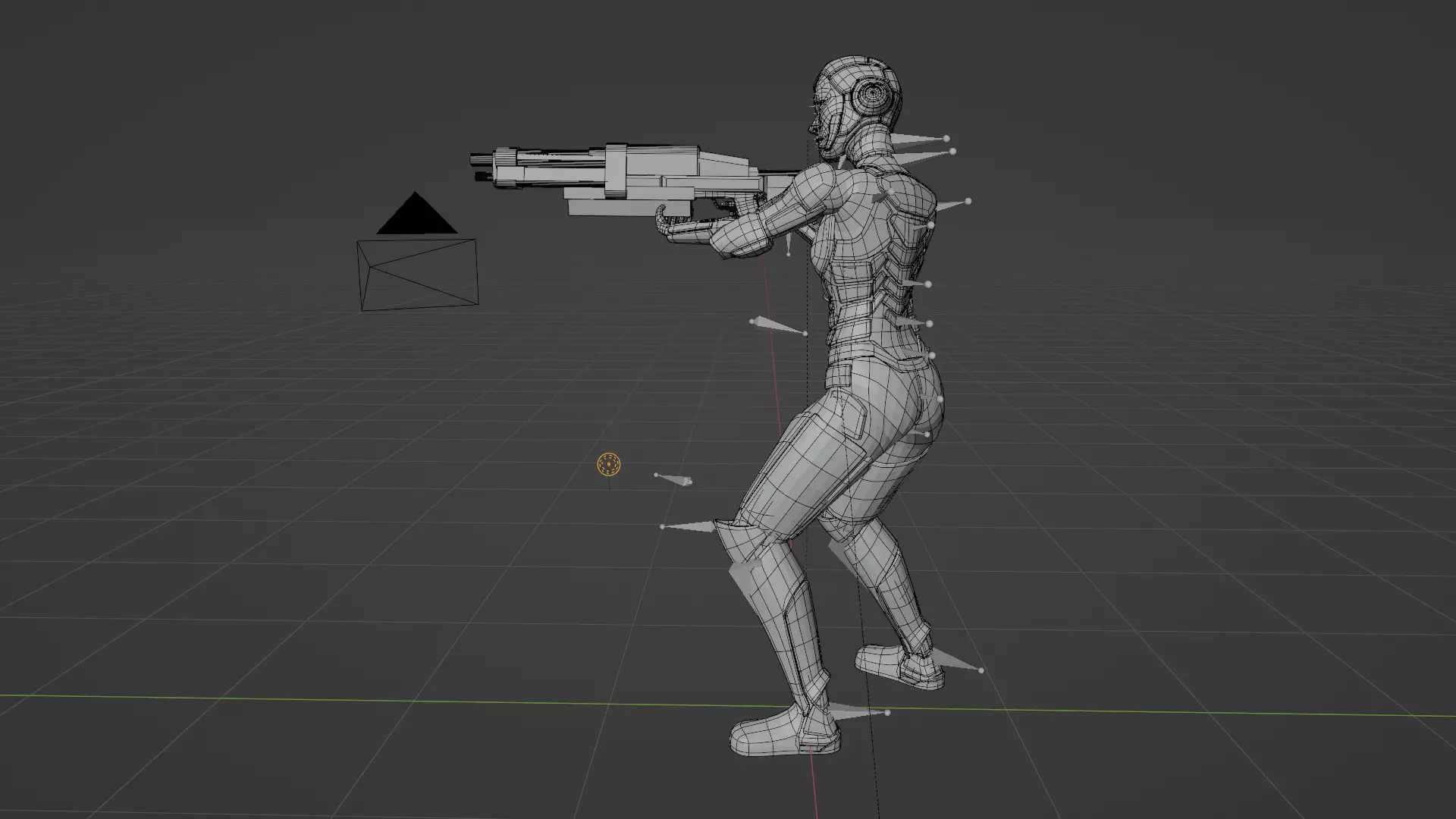 Female Warrior 3D model_5