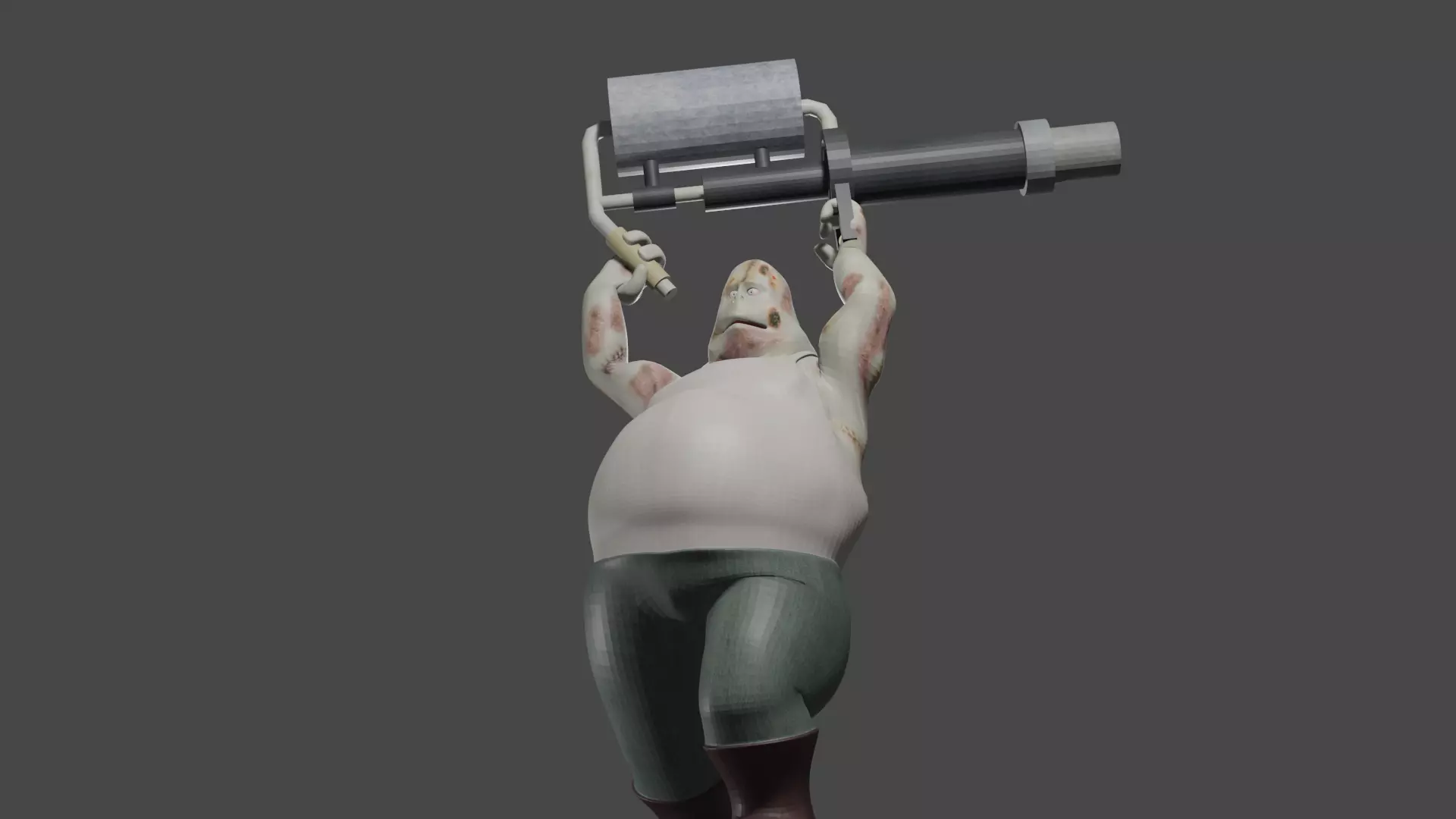 Zombie Sloth 3D model_3