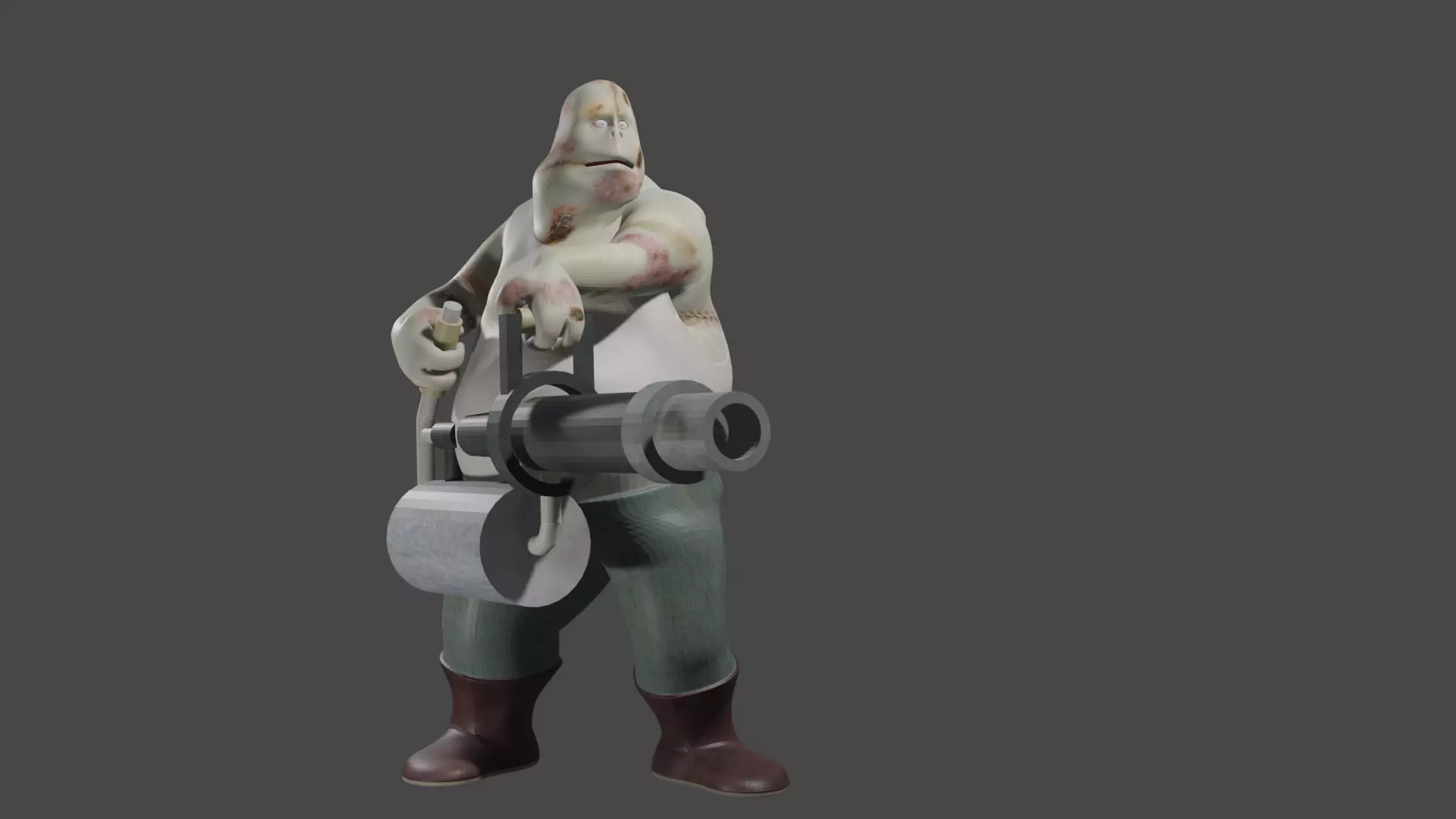 Zombie Sloth 3D model_0