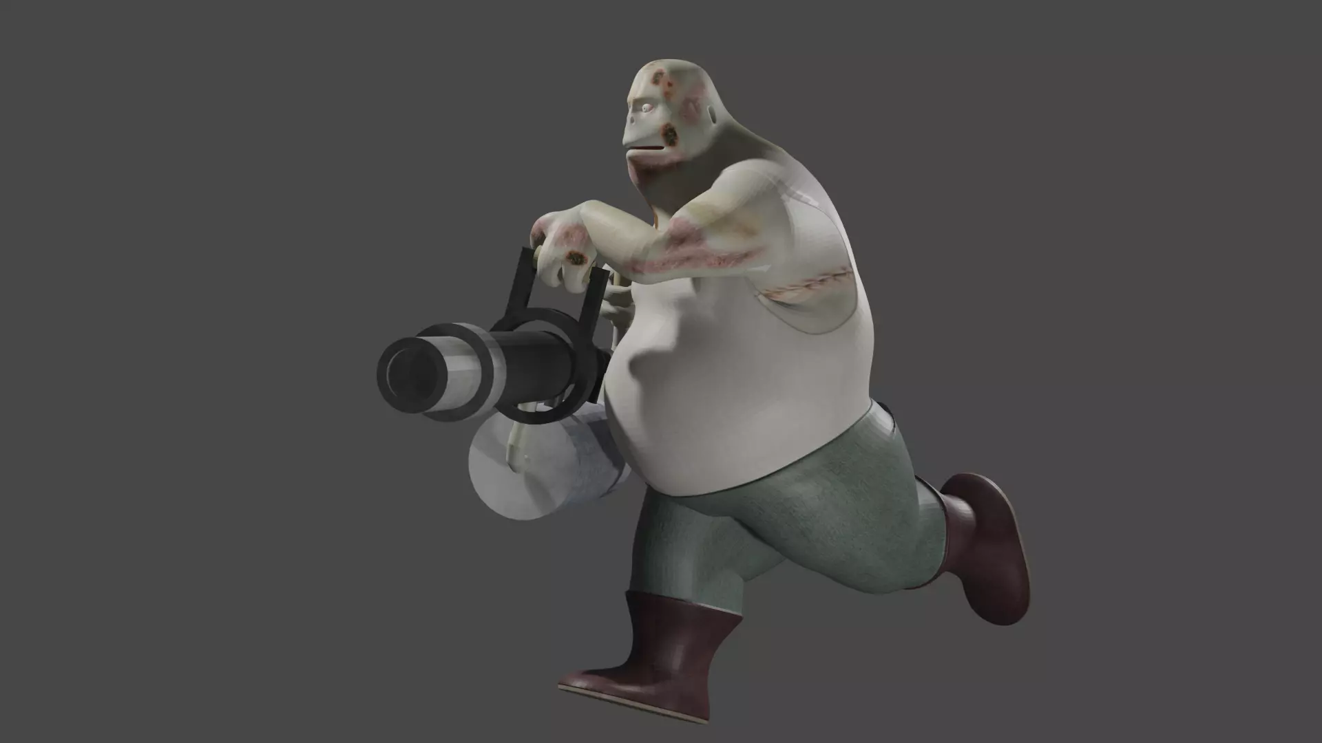 Zombie Sloth 3D model_2