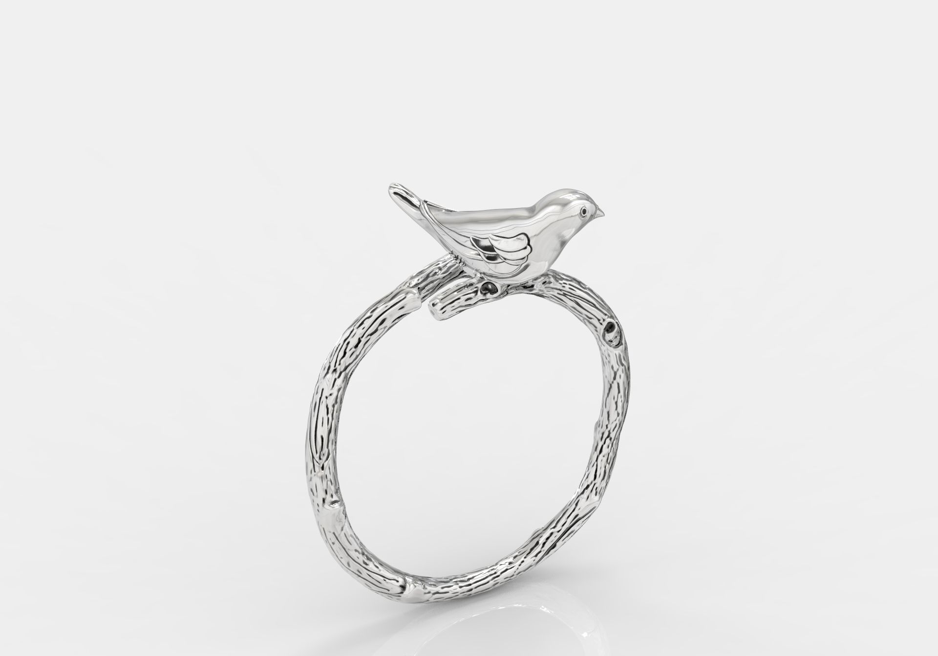 Bird ring 3D print model_1