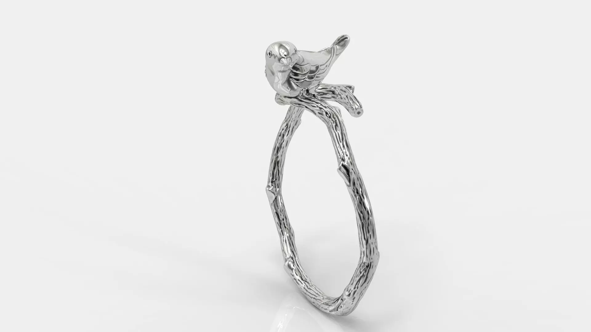 Bird ring 3D print model_0