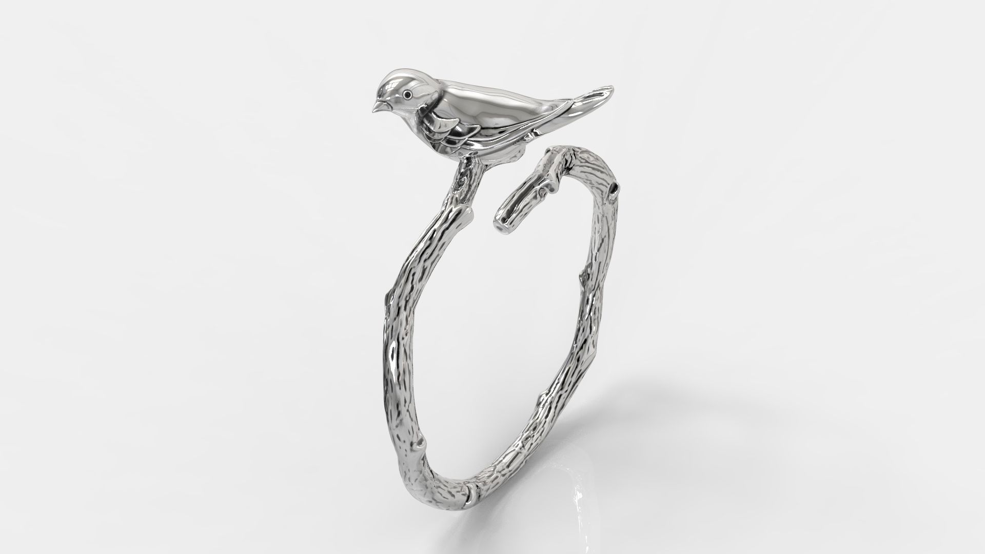 Bird ring 3D print model_3