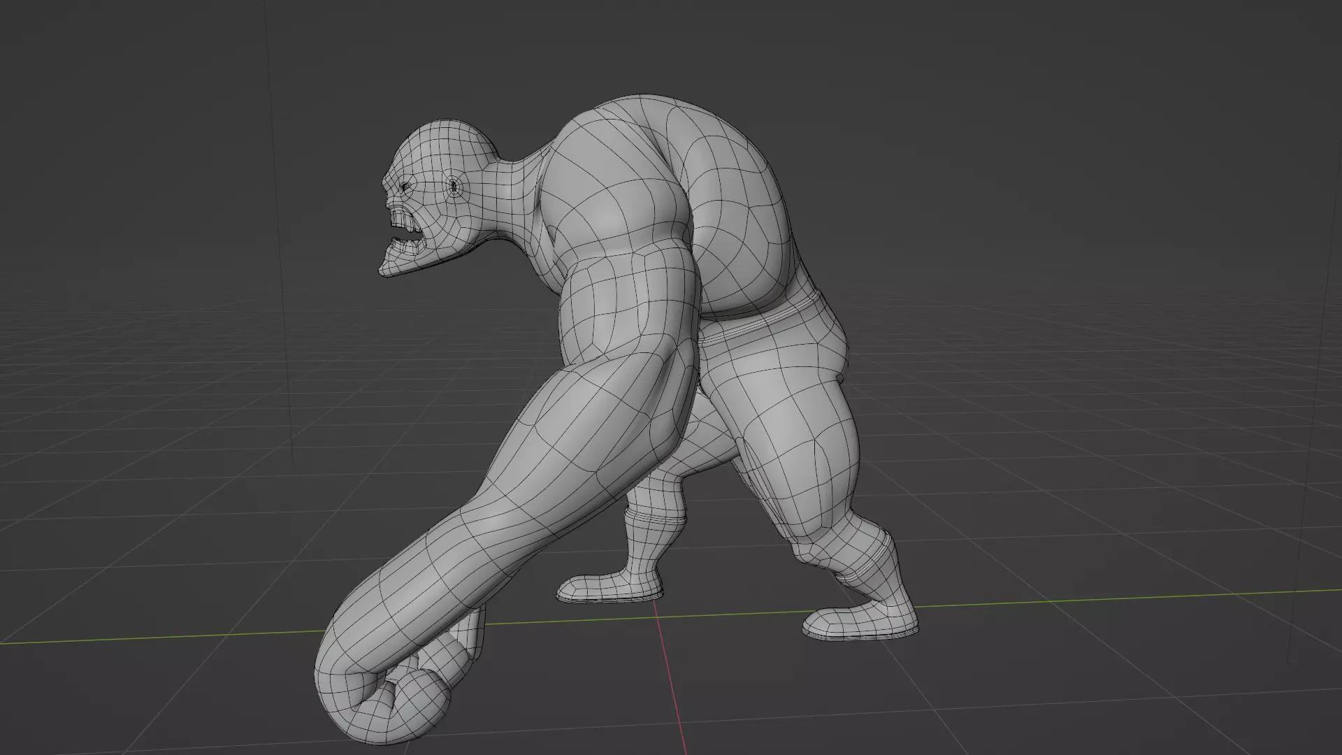 Zombie Gorilla 3D model_6
