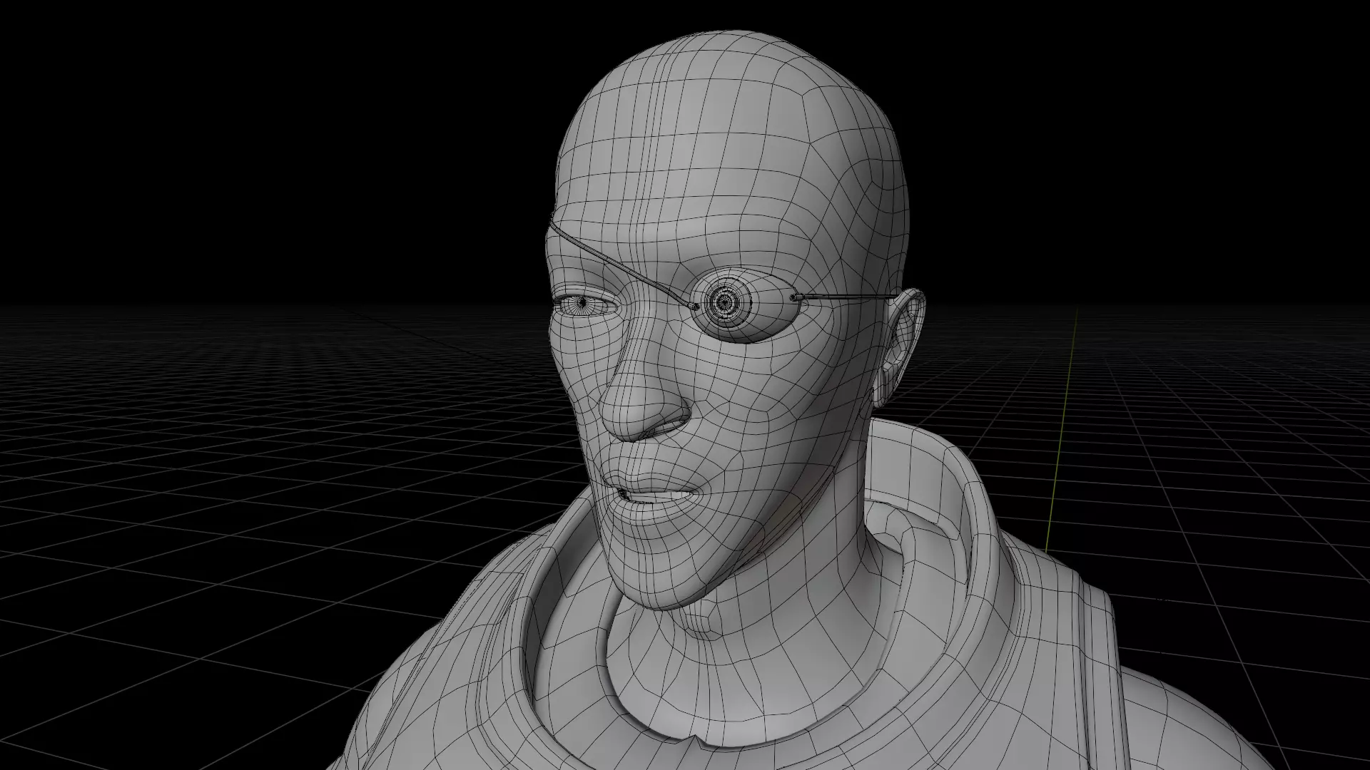 Futuristic Soldier 3D model_7