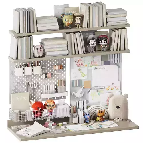 Toys wall and desk decor for a children room