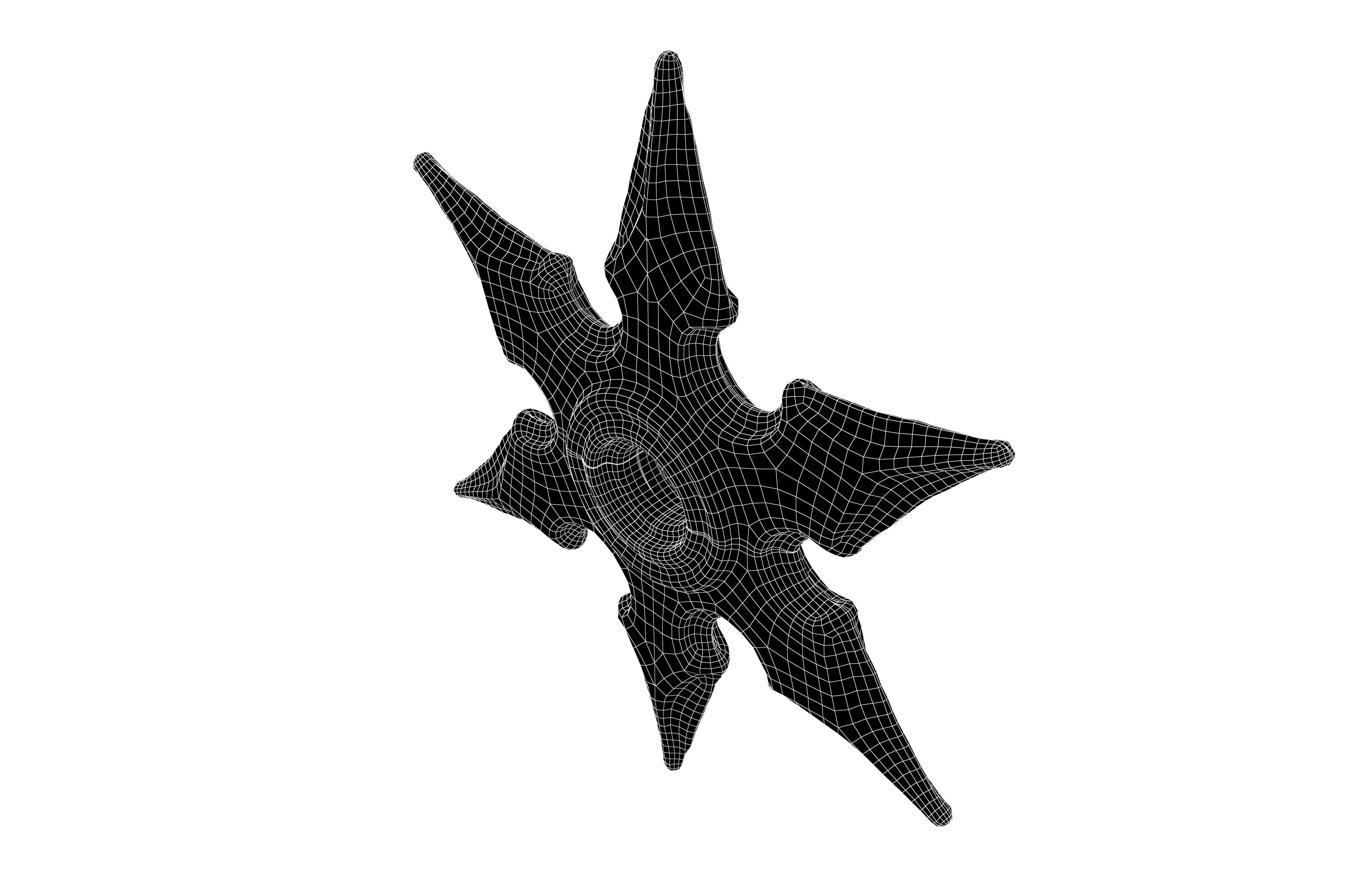 Shuriken v7 004 Low-poly 3D model_6