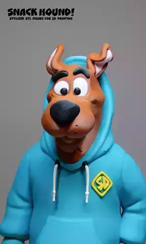 Scooby Urban Style STL Figure Fan Art 12 inches Tall